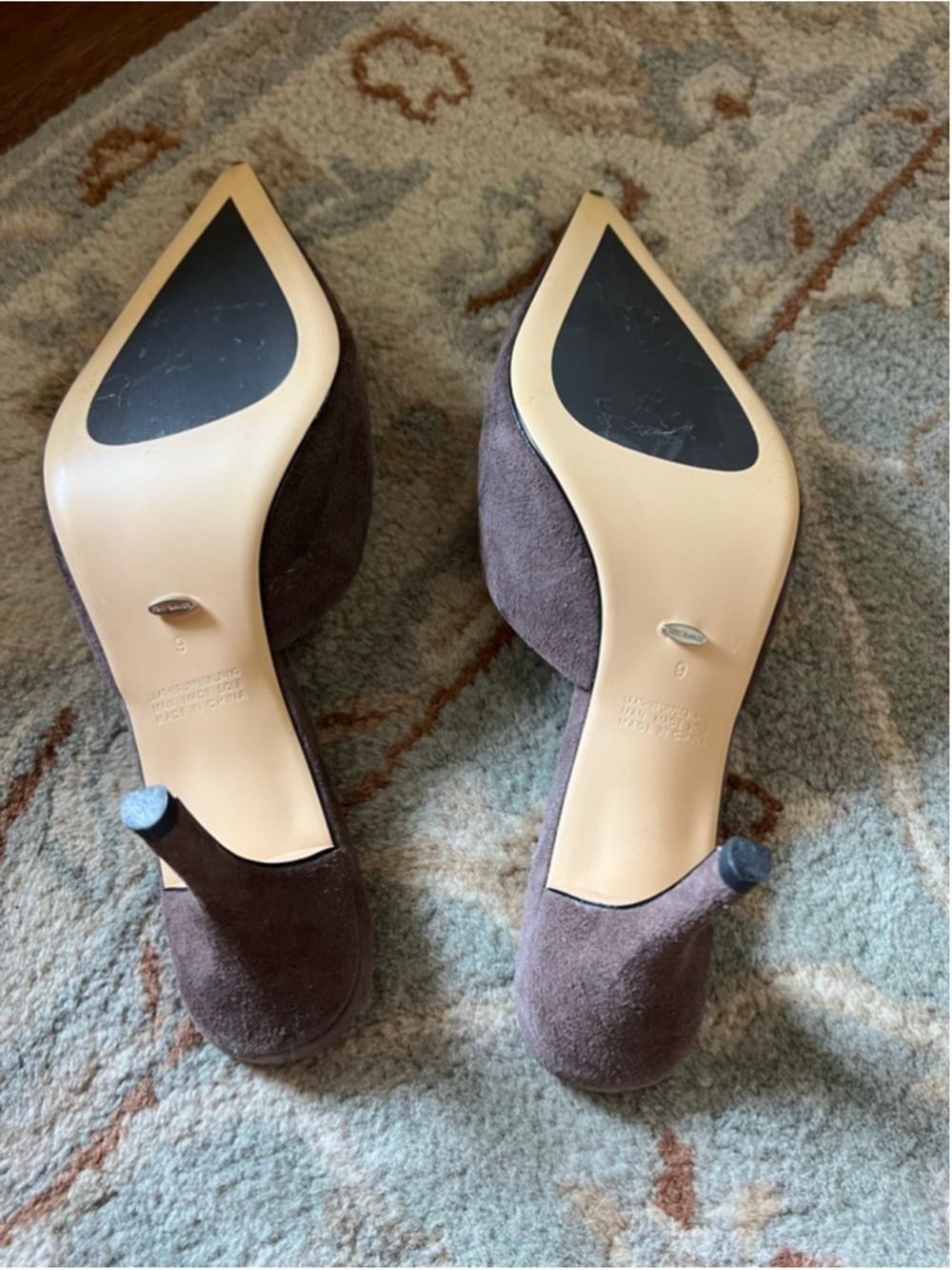 NewTony Bianco Cosmic Espresso Suede Mules Size 9 Brown - Picture 8 of 9